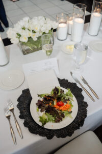 reception table salad @brittanyfordphotography