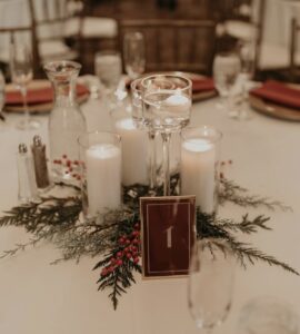 winter wedding room