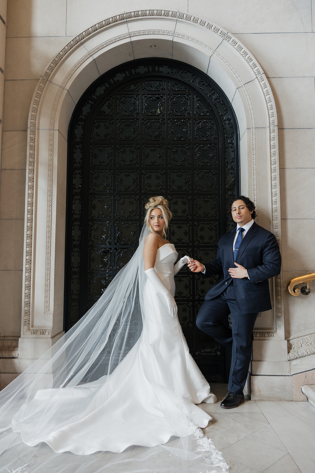 bride and groom Admiral Room @kellypatriciaphotography.com