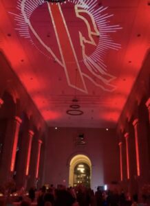 dramatic lighting for your wedding. special effects Bills shout song